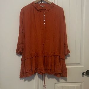 Ruffle Bototm Jodifl Top Large